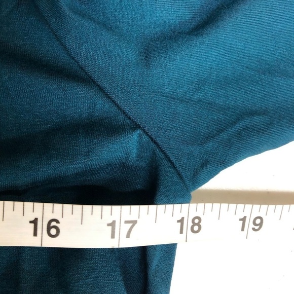 NICHE NILGUN DERMAN Teal Jersey Material Long Sleeve Top Sz M NWT - Picture 4 of 5